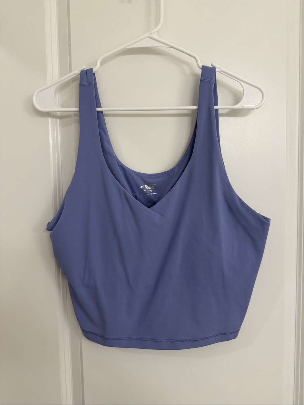 Avia V-Neck Crop Tank - Periwinkle Blue